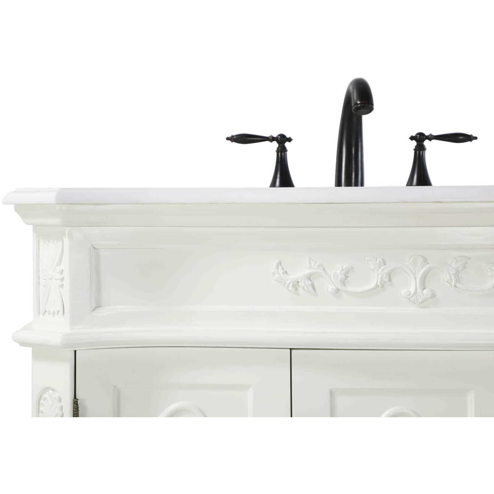 Danville 36 X 36 inch Antique White Bathroom Vanity Cabinet