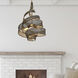Flow 3 Light 18 inch Hammered Ore Pendant Ceiling Light