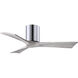 Atlas Irene-3H 42 inch Polished Chrome with Barnwood Tone Blades Ceiling Mount Paddle Fan in Barn Wood, Flush Mounted