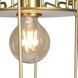 Wired LED 23.25 inch Gold Flush Mount Ceiling Light