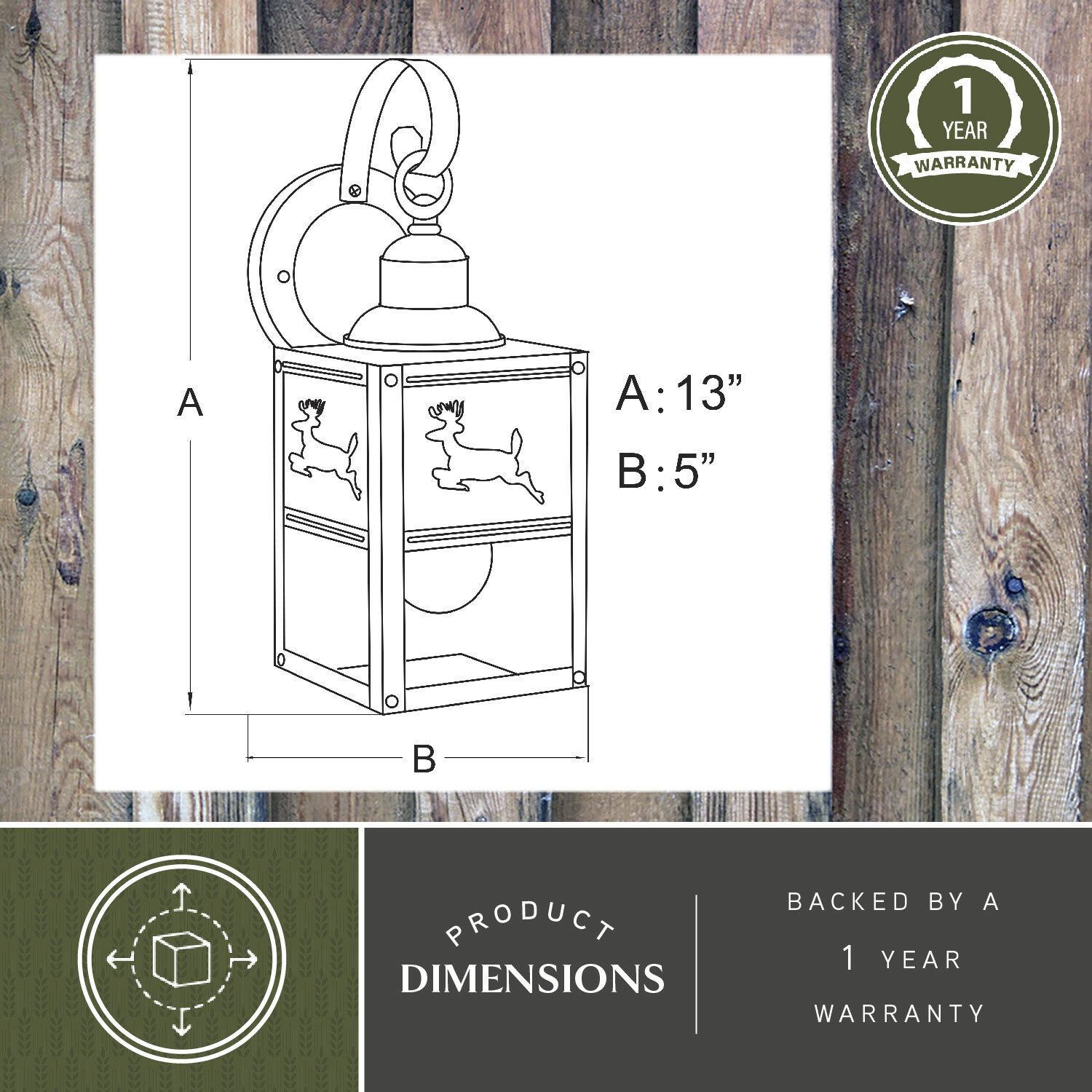 Bryce LED 13 inch Burnished Bronze Outdoor Wall