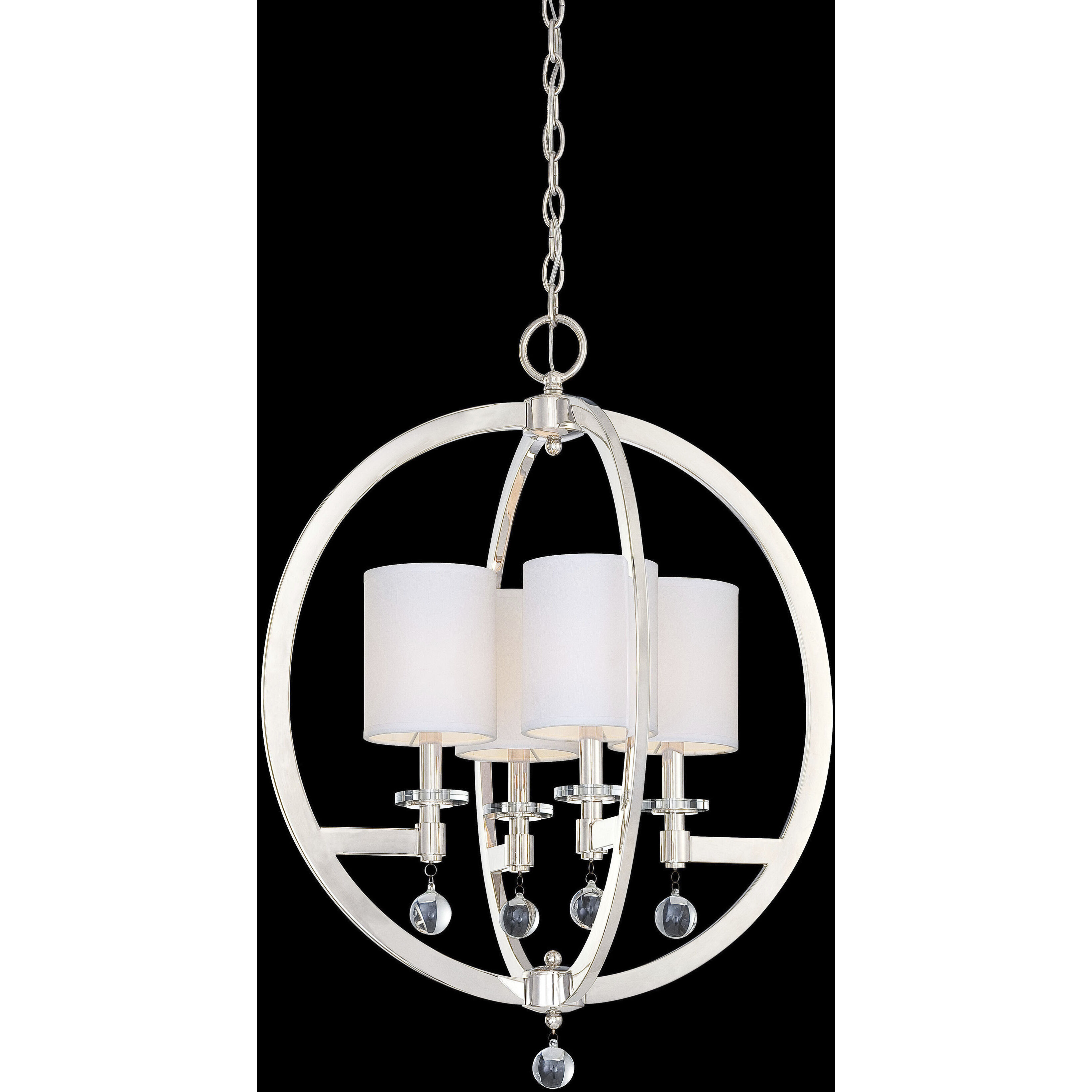 Chadbourne 4 Light 22.5 inch Polished Nickel Pendant Ceiling Light