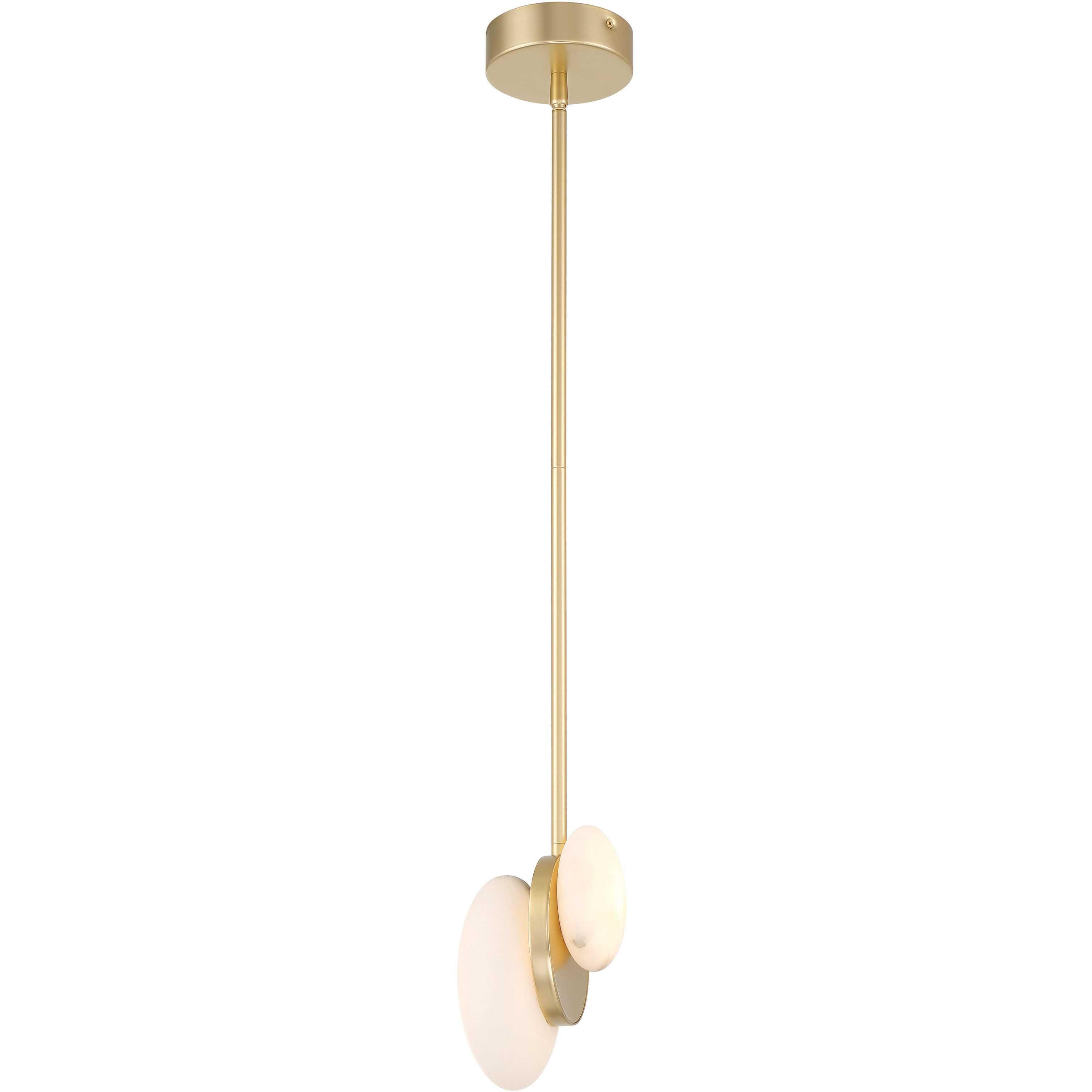 Zill LED 6.25 inch Lily Gold Pendant Ceiling Light