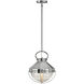 Crew LED 12 inch Polished Nickel Indoor Pendant Ceiling Light
