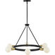 Orla LED 24 inch Black Chandelier Ceiling Light