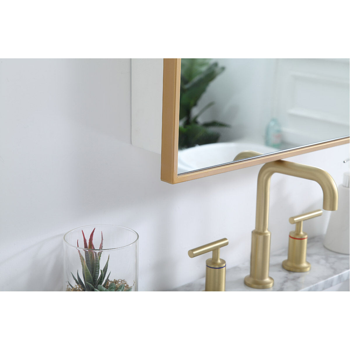 Wyn 28 X 20 inch Brass Medicine Cabinet