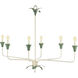 Lowcountry 6 Light Antique White and Palmetto Chandelier Ceiling Light