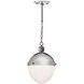 Otis 1 Light 10.25 inch Polished Nickel Pendant Ceiling Light, Medium