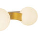 Briar 4 Light 34 inch Brushed Gold Bath Vanity Light Wall Light
