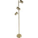 Hammond 65 inch 40.00 watt Brass Swing Arm Floor Lamp Portable Light