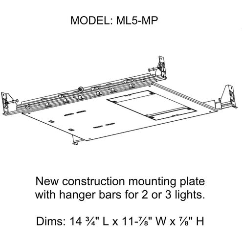 Modulinear Series Silver Mounting Plate