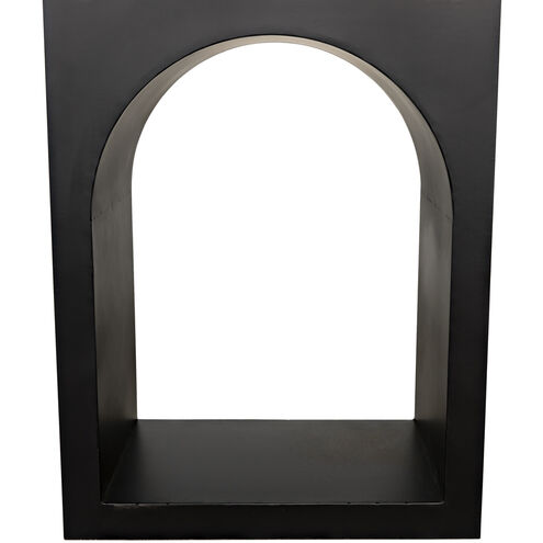 Aqueduct Matte Black Bookcase, A