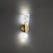 Kilt 1 Light Aged Brass ADA Wall Sconce Wall Light in 3000K