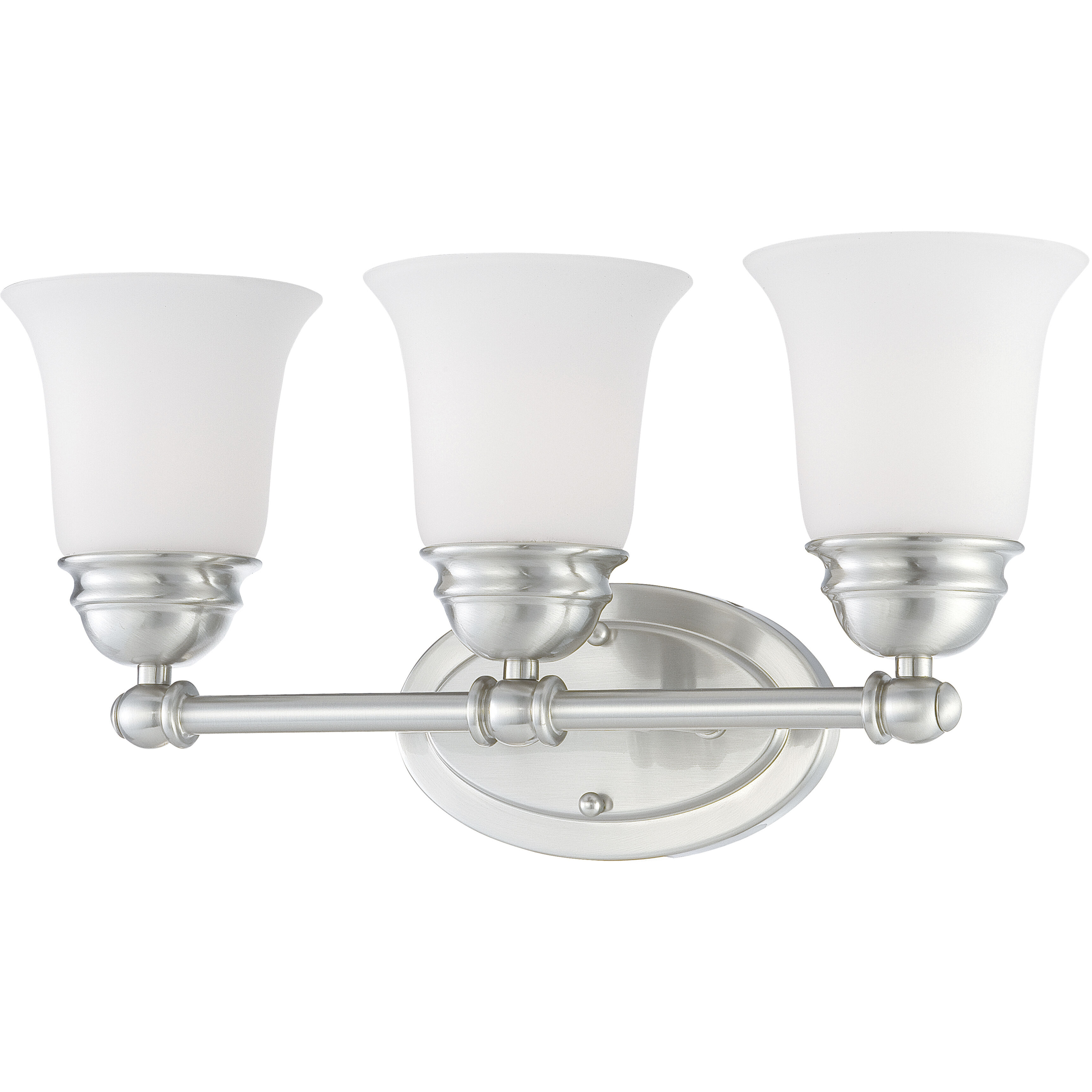 Bella 3 Light 18 inch Brushed Nickel Vanity Light Wall Light