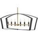 Sammi 6 Light 40 inch Black Chandelier Ceiling Light