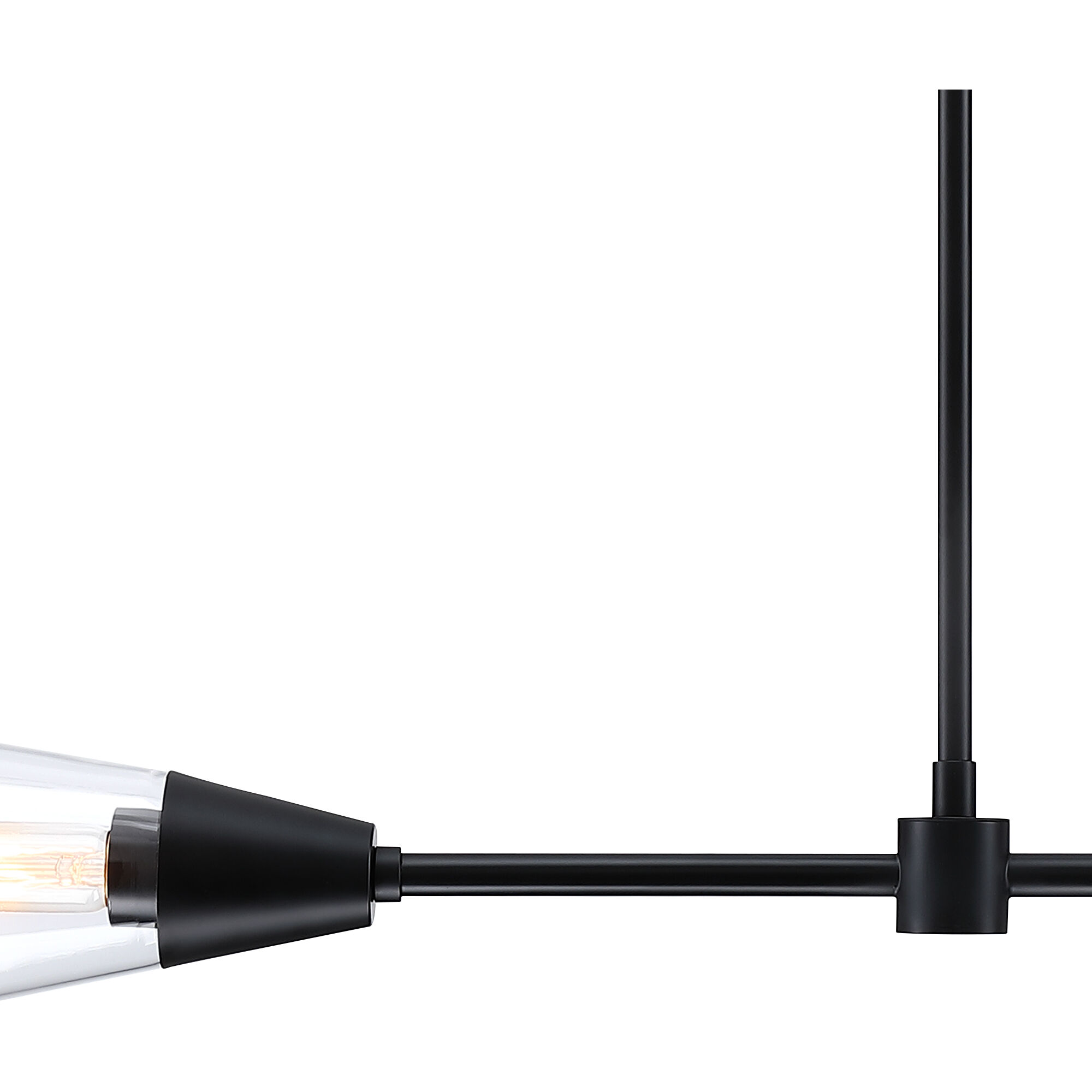 Norro 2 Light 36 inch Matte Black Island Light Ceiling Light