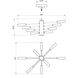 Ascension 8 Light 16 inch Matte Black Chandelier Ceiling Light