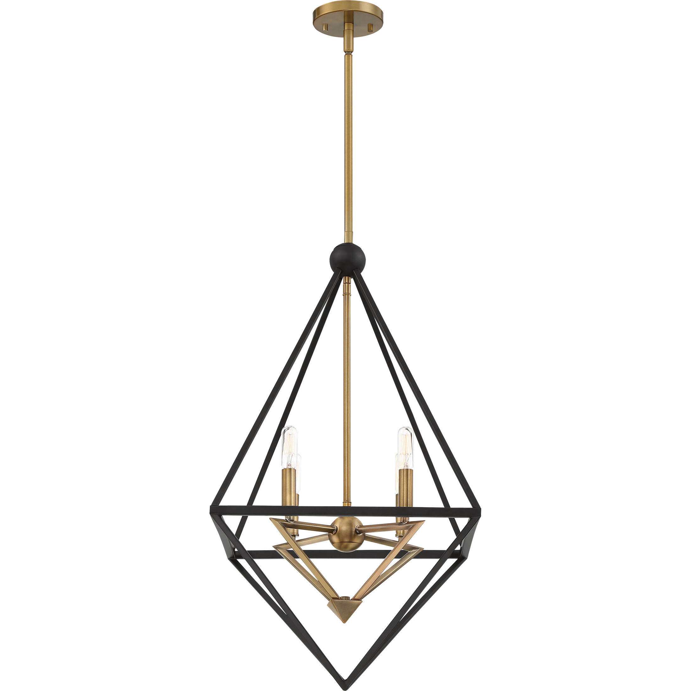 Louvre 4 Light 23 inch Western Bronze Foyer Chandelier Ceiling Light
