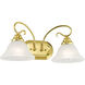 Coronado 2 Light 19 inch Polished Brass Bath Vanity Wall Light