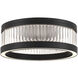 Empra LED 23.63 inch Matte Black Flush Mount Ceiling Light
