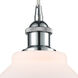 Ballston Orwell 1 Light 8 inch Polished Chrome Mini Pendant Ceiling Light in Matte White Glass, Ballston