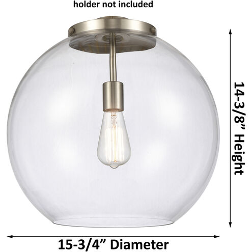 Ballston Athens 3 Light 15.75 inch Polished Nickel Statement Pendant Ceiling Light in Incandescent, Matte White