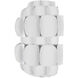 Swoon Sconce Wall Light in Matte White, Smithsonian Collaboration