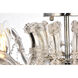 Maria Theresa 6 Light 24 inch Chrome Flush Mount Ceiling Light in Royal Cut