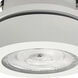 M-Wave Matte Powder White Recessed Can-less Adjustable LED Downlight in 3000K