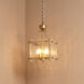 Glenn 4 Light 14 inch Antique Brass Chandelier Ceiling Light, Small