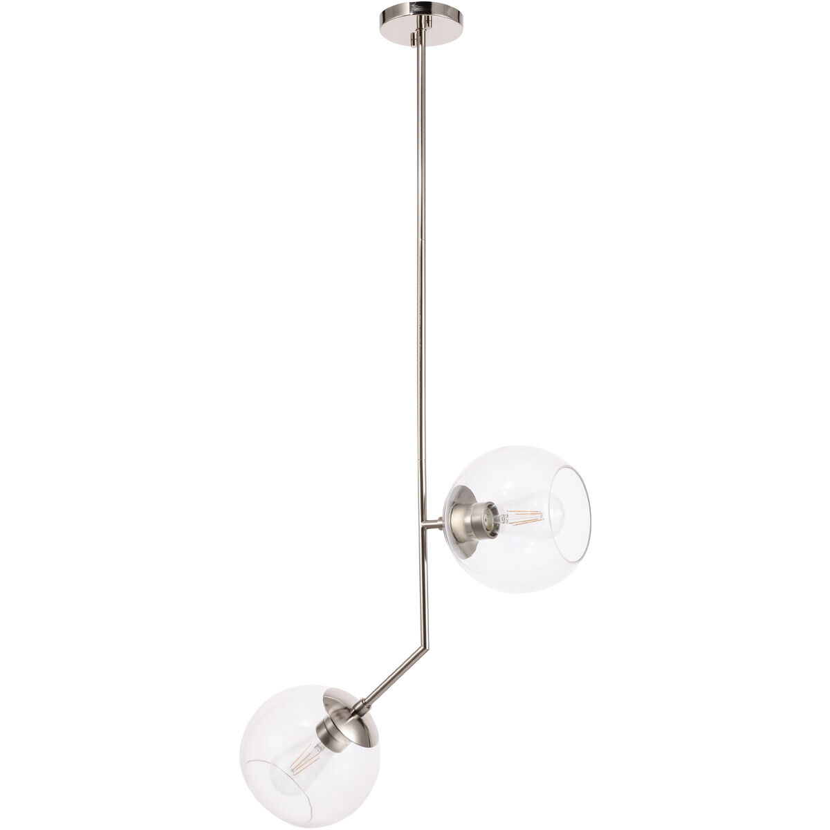 Ryland 2 Light 21 inch Chrome Pendant Ceiling Light