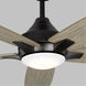 Lowden 60 Smart LED 60 inch Aged Pewter with Light Grey Weathered Oak Blades Indoor/Outdoor Smart Ceiling Fan