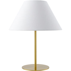 Damita 19.5 inch 60 watt Gold Accent Table Lamp Portable Light