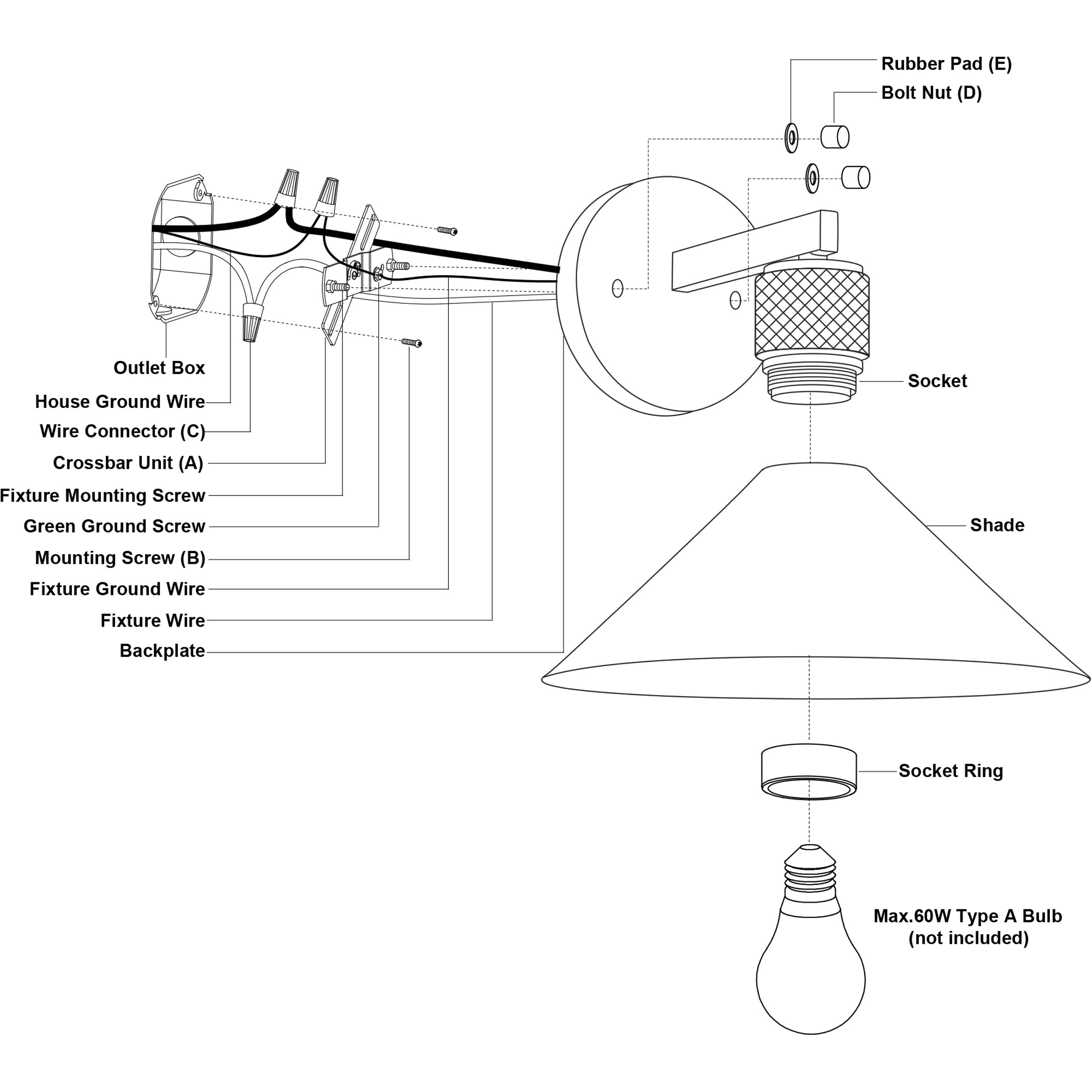 Dunbar LED 9.5 inch Matte Black and Gold Outdoor Wall