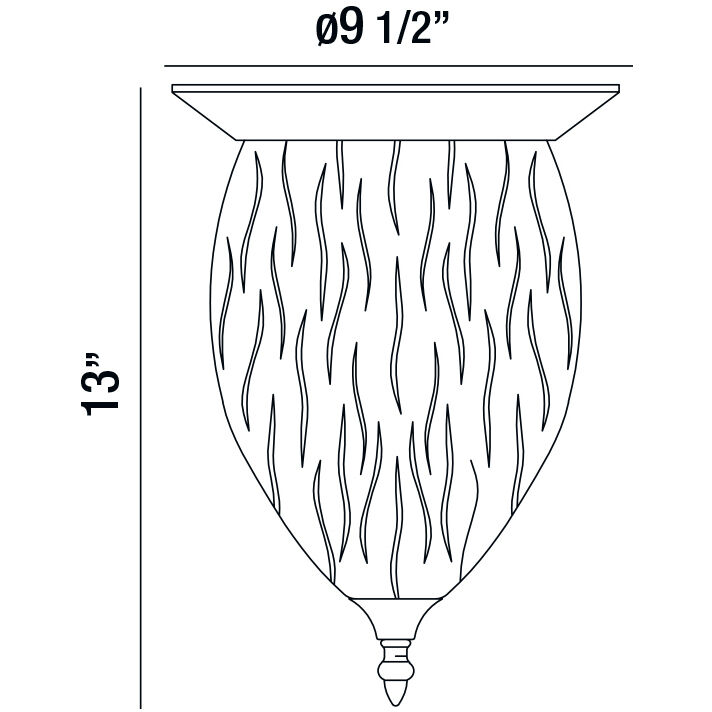 Hazel 3 Light 10 inch Chrome Flush Mount Ceiling Light