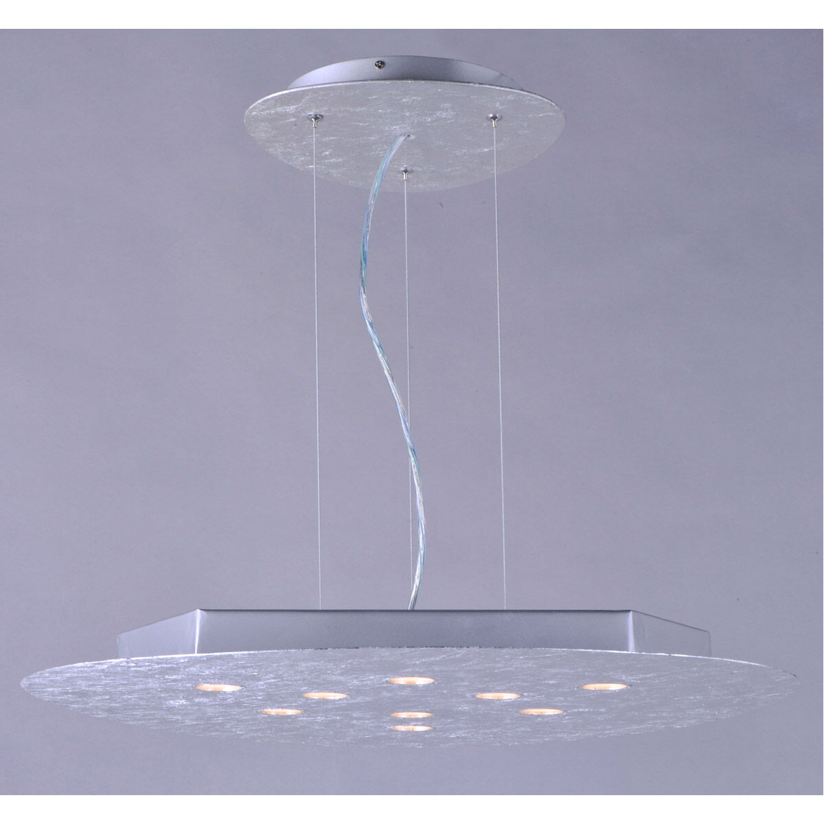 Palette LED 25.5 inch Silver Foil Pendant Ceiling Light