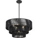 Acordia 6 Light 23 inch Black Pendant Chandelier Ceiling Light