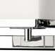 Burgundy 3 Light 16 inch Polished Nickel Vanity Light Wall Light