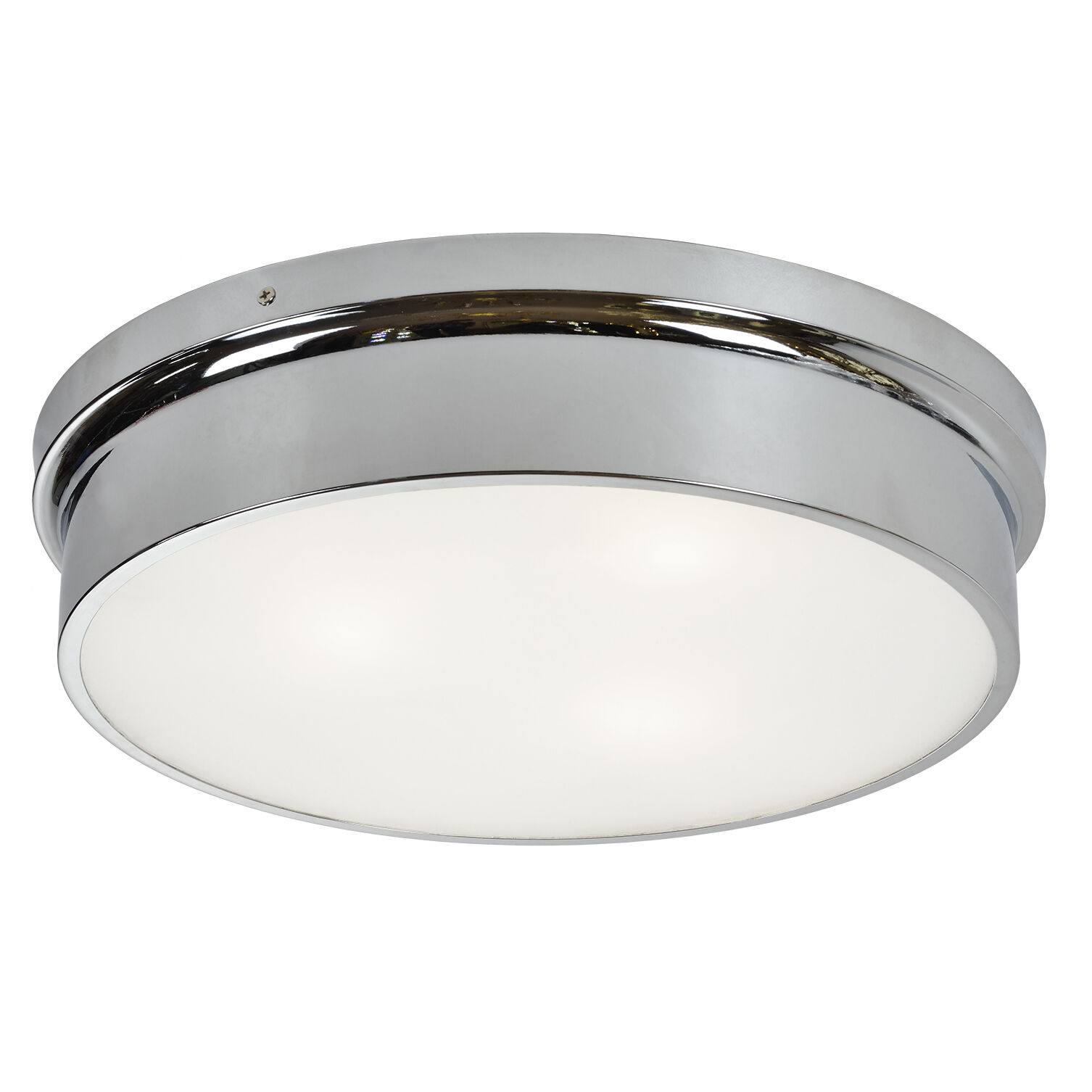 Ciotola 3 Light 15 inch Chrome Flush Mount Ceiling Light