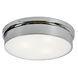 Ciotola 3 Light 15 inch Chrome Flush Mount Ceiling Light