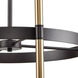 Notre Dame 6 Light 24 inch Oil Rubbed Bronze and Gold Chandelier Ceiling Light
