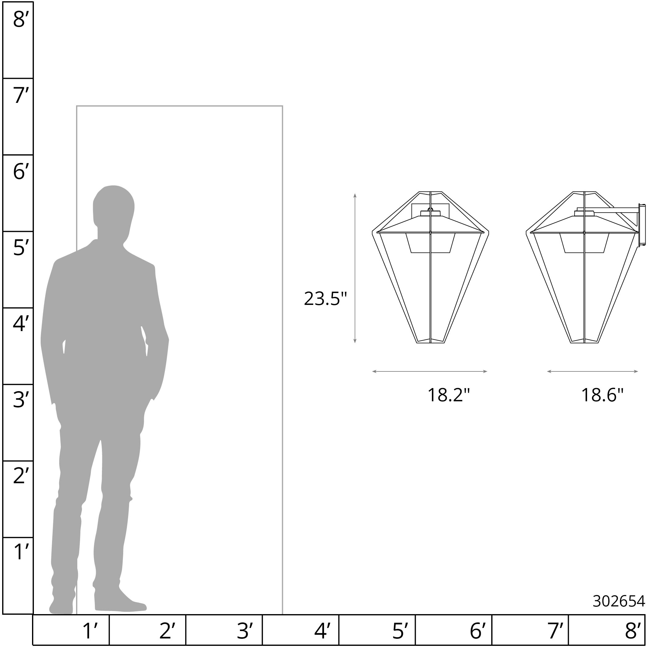 Stellar 1 Light 23.5 inch Coastal Burnished Steel/Coastal Bronze Outdoor Sconce, Large