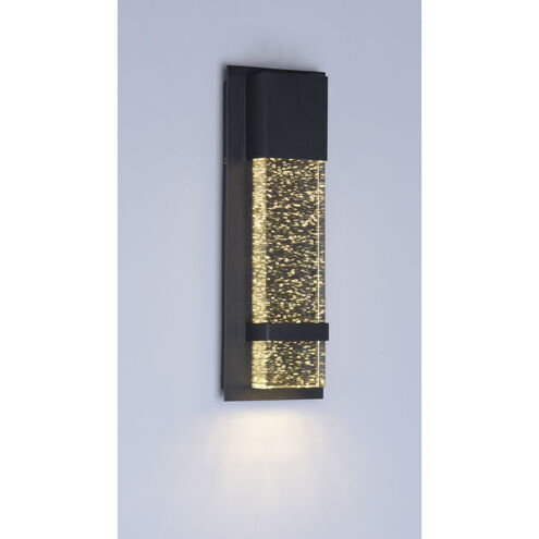 Cascade LED 14 inch Black Outdoor Wall Sconce