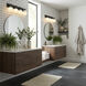 Allie 4 Light 30.25 inch Black/Polished Nickel Bath Vanity Light Wall Light