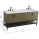 Lennox 72 X 34 inch Chestnut Brown Bathroom Vanity Cabinet