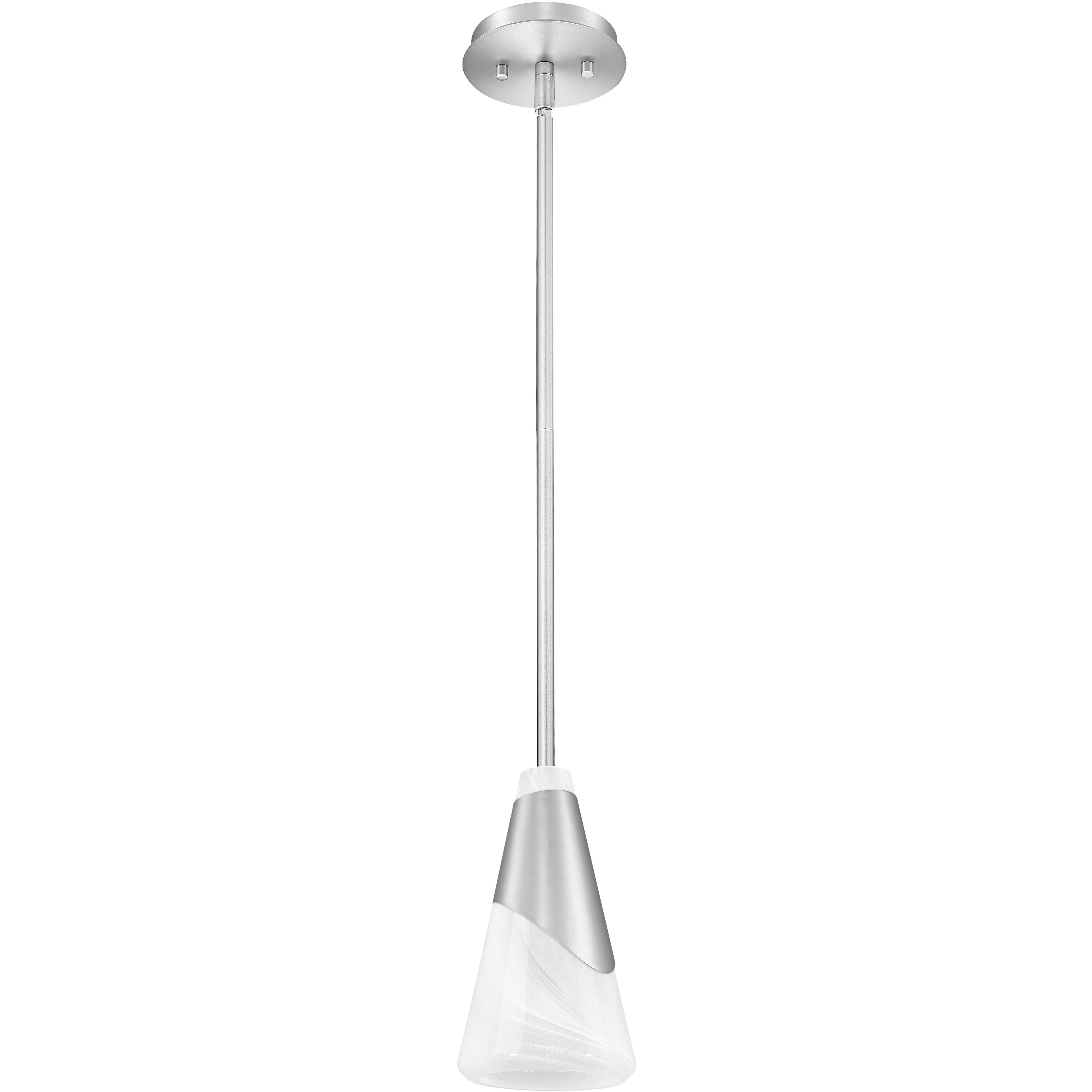 Aimie 1 Light 6 inch Brushed Nickel Pendant Ceiling Light