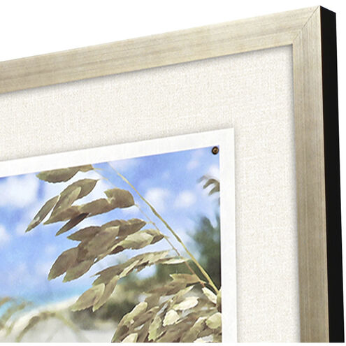 Waterside Blue and Beige and Brown Framed Art