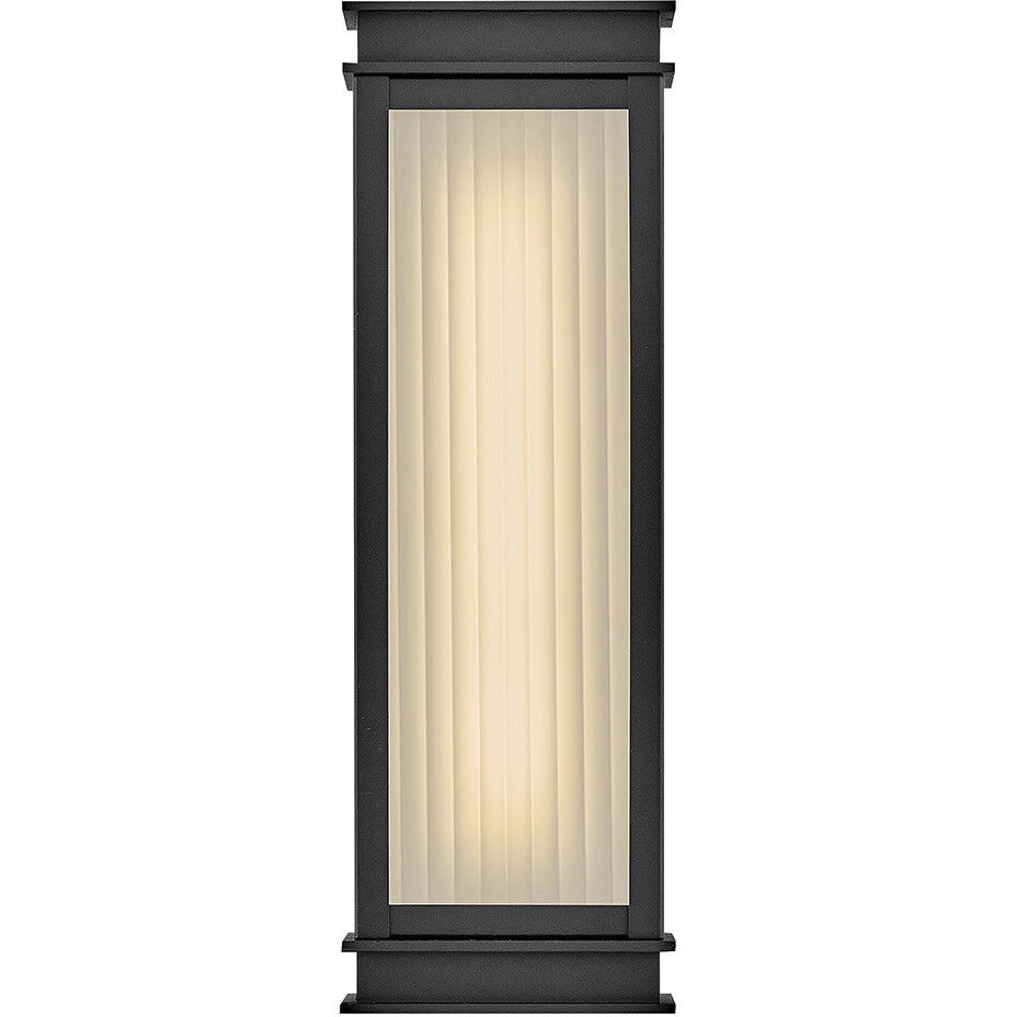 Rockwell LED 18 inch Textured Black Outdoor Wall Mount Lantern