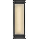 Rockwell LED 18 inch Textured Black Outdoor Wall Mount Lantern