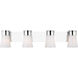 Drew & Jonathan Scott Roy 4 Light 32.25 inch Chrome Vanity Light Wall Light